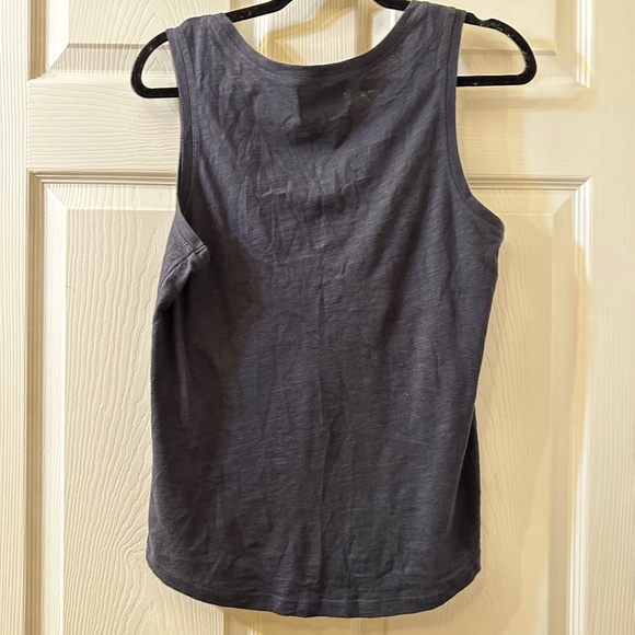 Cynthia Rowley Grey Tank Top with Scroll Design SIZE: M - Picture 3 of 5